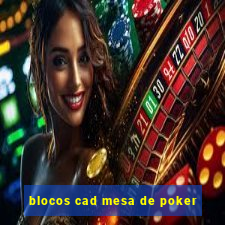 blocos cad mesa de poker